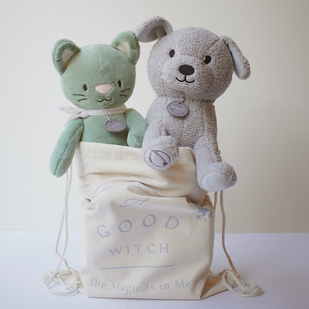 Indi & Rune  in the bag
- The Good Witch Global
